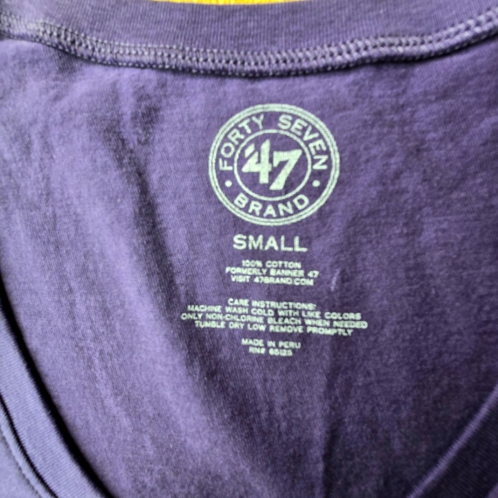 LSU Fighting Tigers V-neck T by 47 NWT's - Picture 3 of 4
